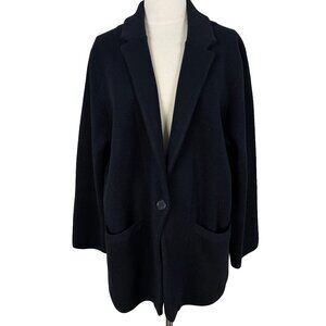 J Crew Eloise Sweater-Blazer XL Black